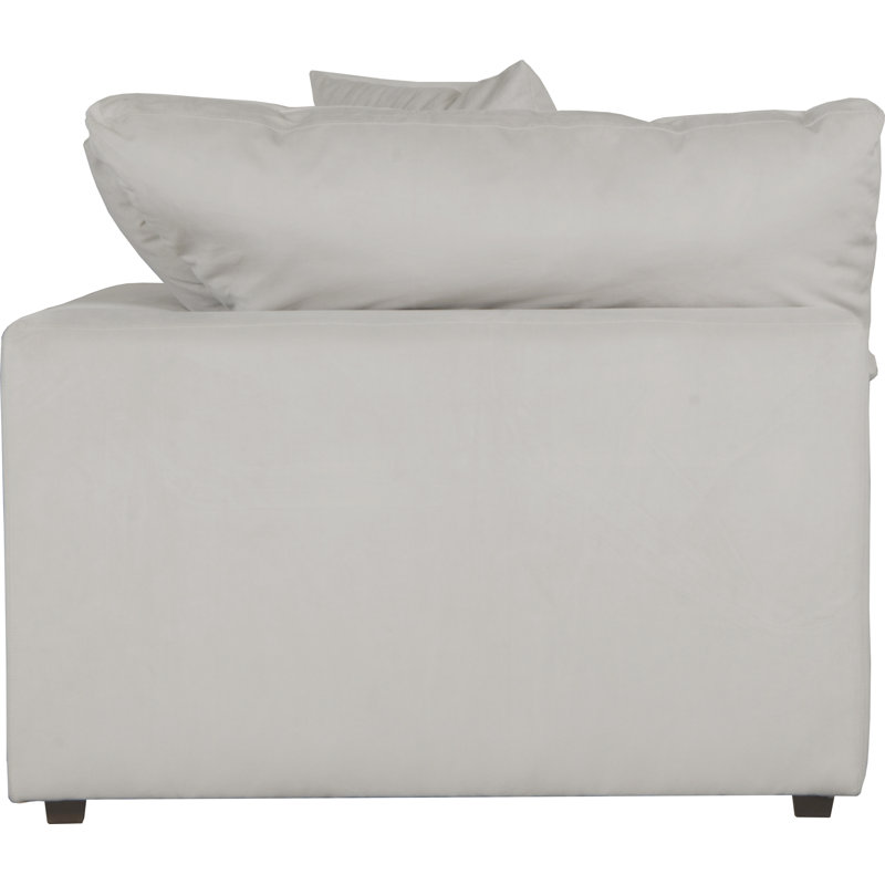 Beachcrest Home Barboza 4 Piece Upholstered Sectional Featuring Stain